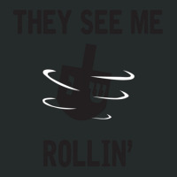 Hanukkah 2020 Dreidel Game Gift They See Me Rollin_ Jewish T-shirt Women's Triblend Scoop T-shirt | Artistshot