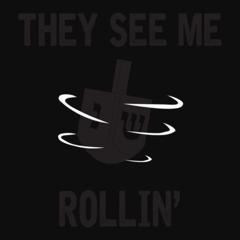 Hanukkah 2020 Dreidel Game Gift They See Me Rollin_ Jewish T-shirt Crop Top | Artistshot