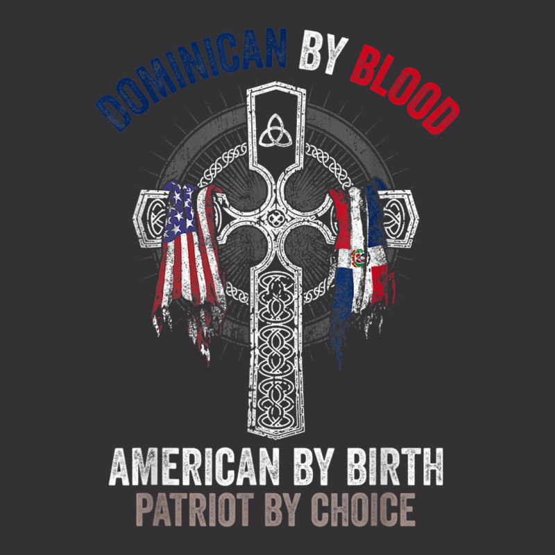 Dominican By Blood American By Birth Dominican Republic Flag T Shirt Vintage Short by cm-arts | Artistshot