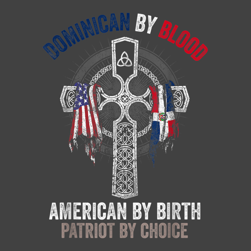 Dominican By Blood American By Birth Dominican Republic Flag T Shirt Vintage T-Shirt by cm-arts | Artistshot