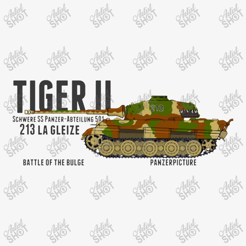 Tiger Ii 213 La Gleize Battle Of The Bulge   Panzer Ladies Fitted T-Shirt by gemuruhe | Artistshot