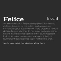 Felice Is An Awesome Chick Compliment Exclusive T-shirt | Artistshot