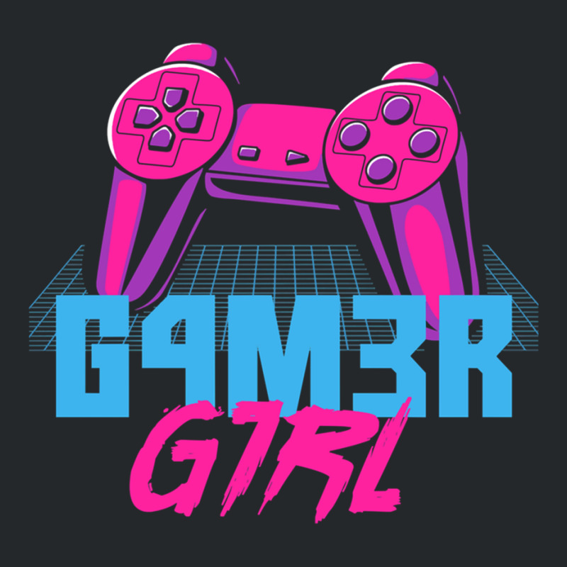 Retro Gamer Girl Vaporwave Leet Leetspeak Gifts Crewneck Sweatshirt by LUISRIVER | Artistshot