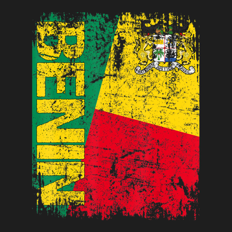 Benin Big Flag Vintage Distressed Benin Classic T-shirt by cm-arts | Artistshot