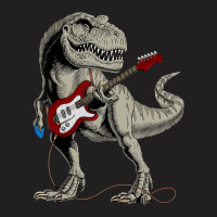 Guitar Dinosaur Playing Guitar T-shirt | Artistshot