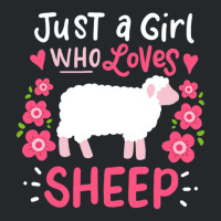 Sheep Just A Girl Who Loves Sheep Gift For Sheep Lovers Crewneck Sweatshirt | Artistshot