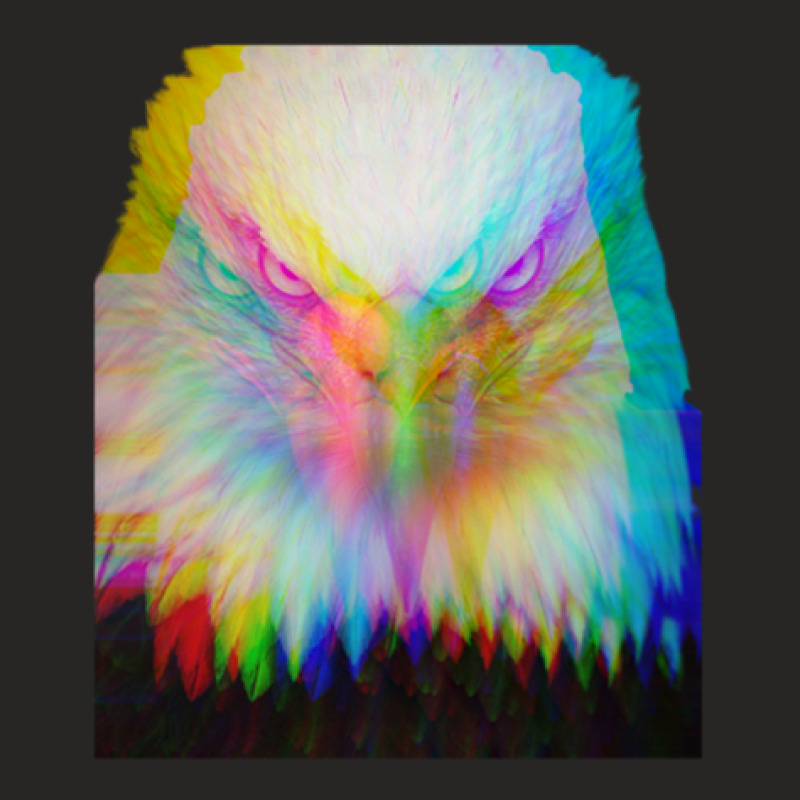 Hypnotic Eagle Portrait Wild Ladies Fitted T-Shirt by JimenaBauer | Artistshot