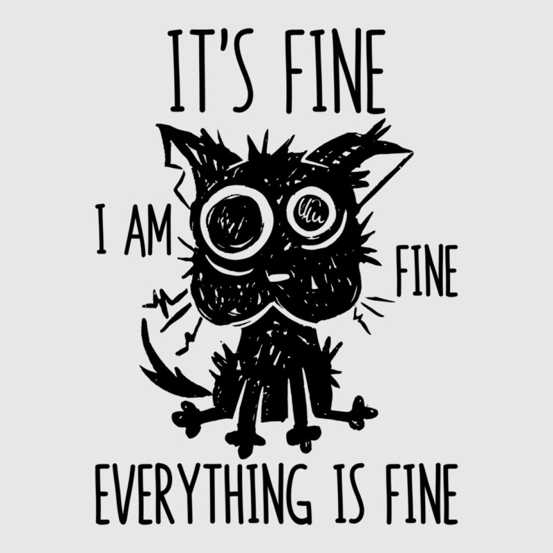 It's Fine I'm Fine Everything Is Fine Stressed Out Black Cat Long Slee Unisex Jogger by cm-arts | Artistshot