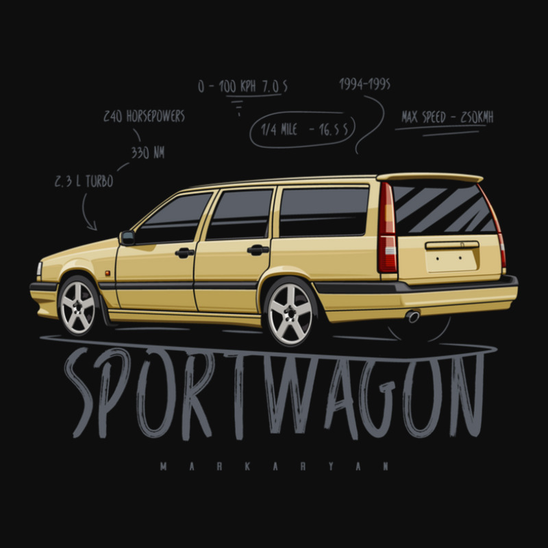 Sport Wagon 850 T5-r Crop Top by MarkGoulas | Artistshot