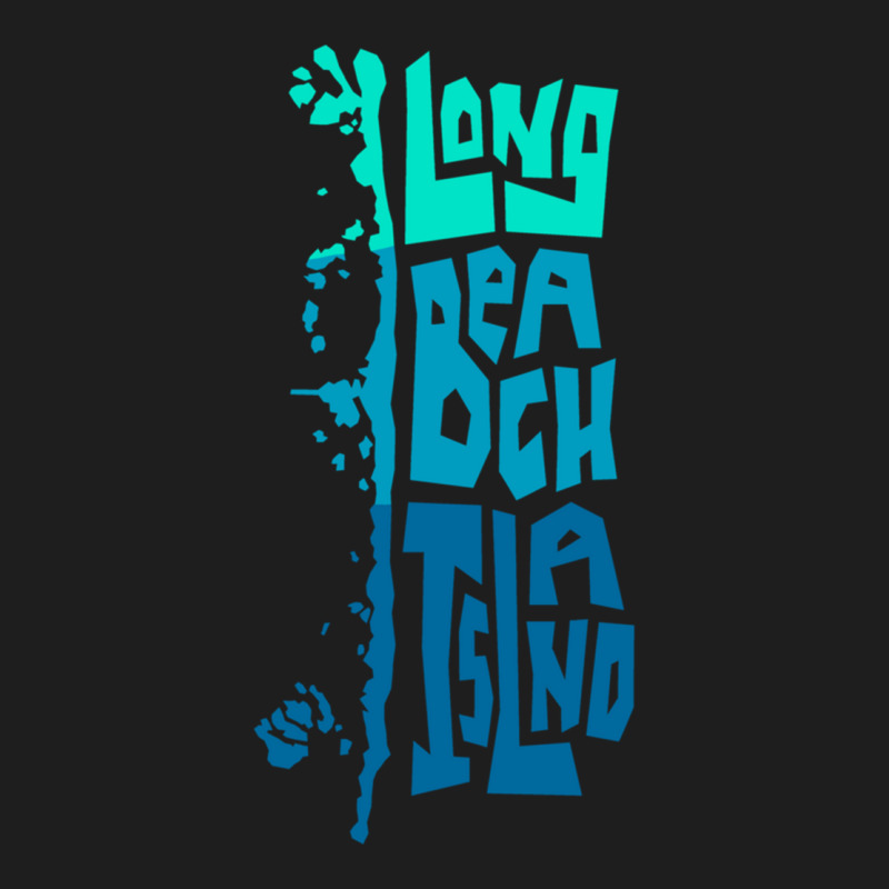 Lbi Long Beach Island New Jersey Shore Island Type Graphic Long Sleeve Classic T-shirt by cm-arts | Artistshot