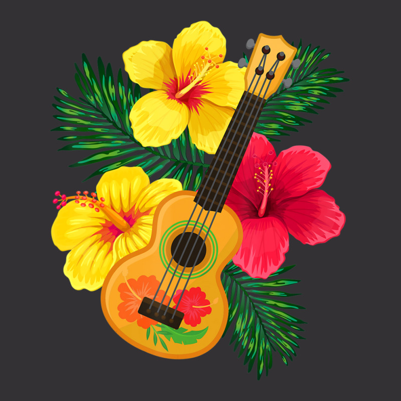 Hawaiian Ukulele Lute Guitar Hibiscus Vintage Hoodie | Artistshot