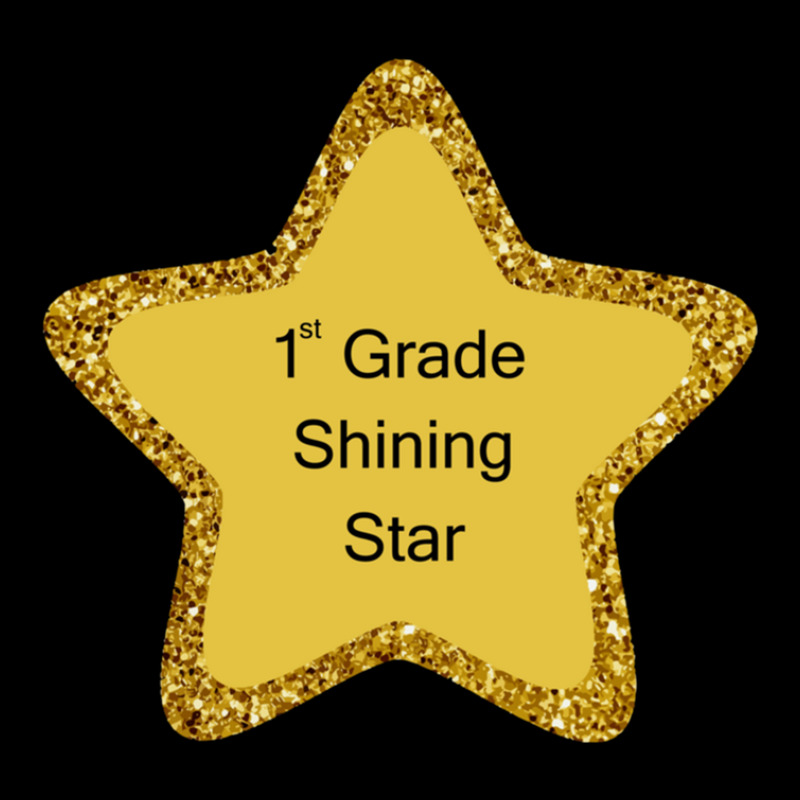 Shining Golden Star Glittery Round Corners First Grade Lightweight Hoodie | Artistshot