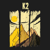 K2 Mountain Peak Summit Climber Classic T-shirt | Artistshot