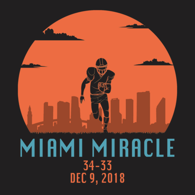 Miami Miracle Funny Football Dolphins T-shirt | Artistshot