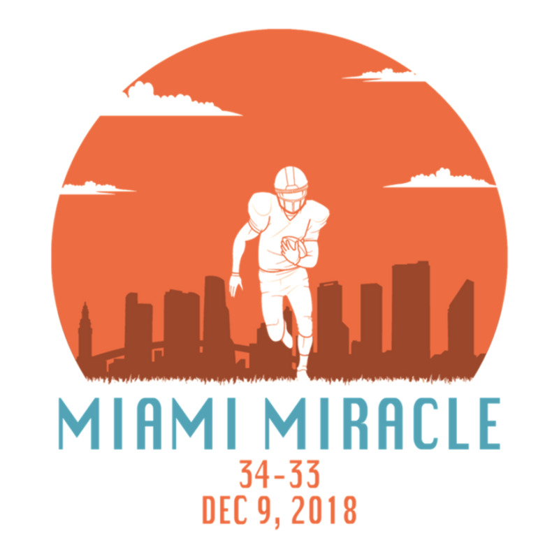 Miami Miracle Funny Football Dolphins Sticker | Artistshot