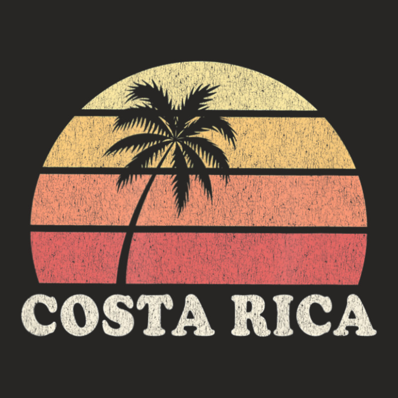 Costa Rica Vintage Retro 70s Throwback Ladies Fitted T-Shirt by cm-arts | Artistshot