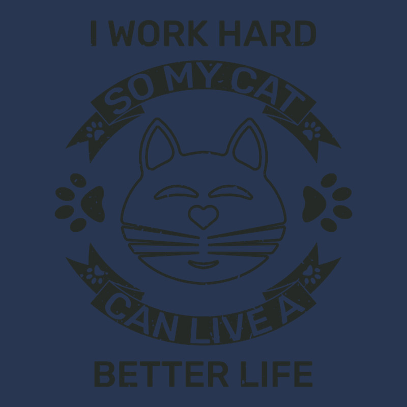 I Work Hard So My Cat Can Live A Better Life Ladies Denim Jacket by Kanmopsuk45 | Artistshot