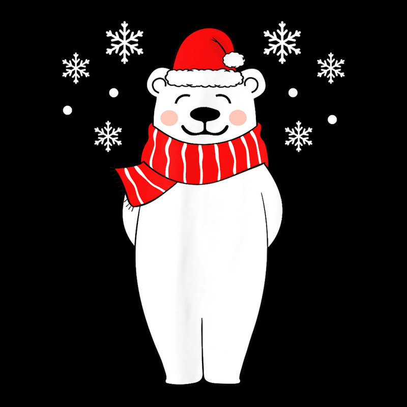 Polar Bear Christmas Pajamas Family Polar Bear In Santa Hat T-shirt V-Neck Tee by cm-arts | Artistshot