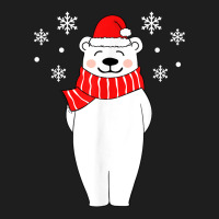 Polar Bear Christmas Pajamas Family Polar Bear In Santa Hat T-shirt Classic T-shirt | Artistshot