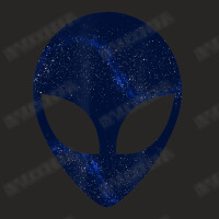 Alien Head Starry Night Sky Storm Area 51 Space Ladies Fitted T-shirt | Artistshot