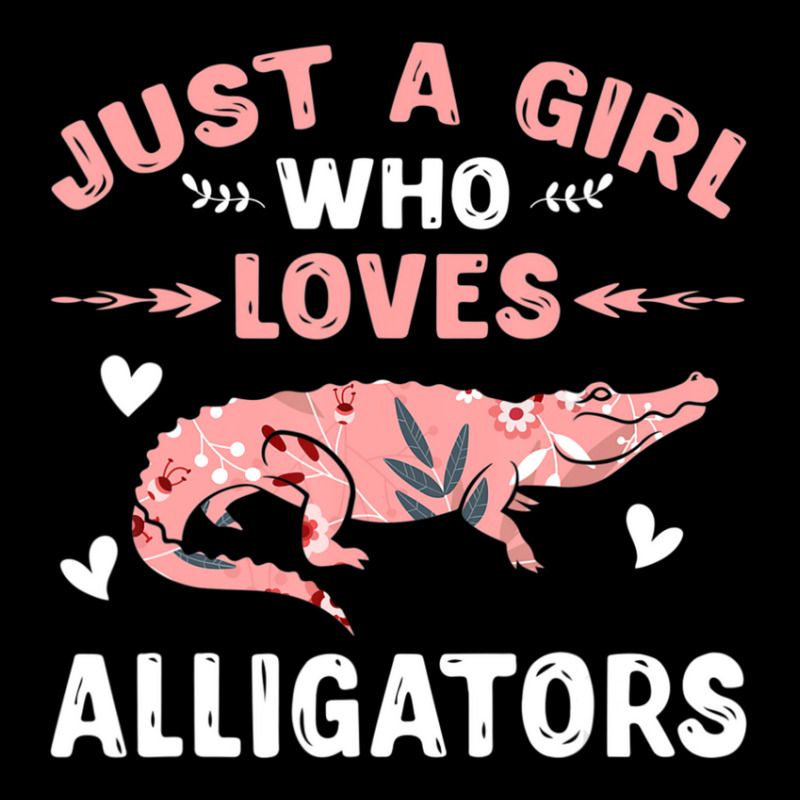 Just A Girl Who Loves Alligators Gift Alligator Lover Cropped Hoodie by thangdinhsinhelf | Artistshot