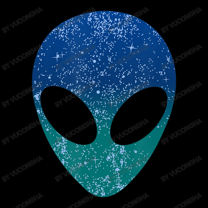 Alien Head Starry Night Sky Adjustable Cap | Artistshot