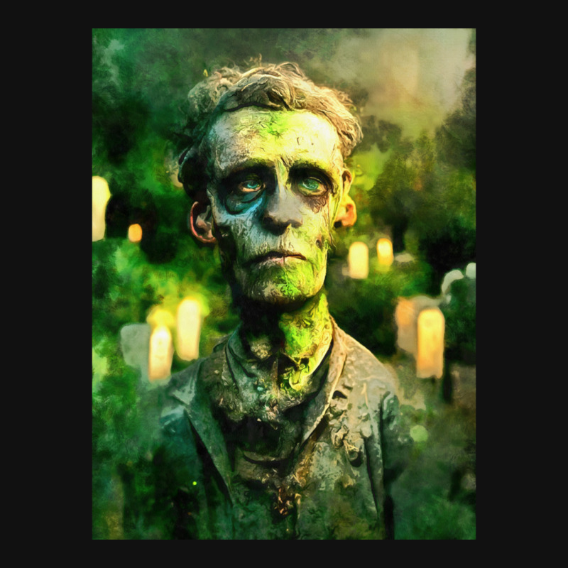 Zombie In Graveyard Bicycle License Plate | Artistshot