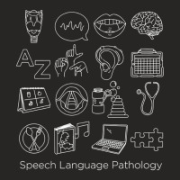 Speech Language Pathologist Symbols Speech Language Teachers Sweatshir Ladies Fitted T-shirt | Artistshot