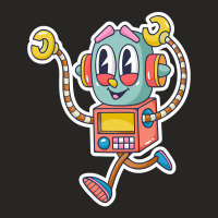 Robot Cartoon-jnxwo Ladies Fitted T-shirt | Artistshot