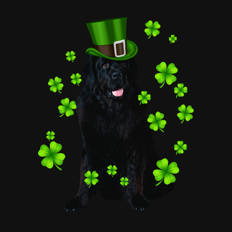 Dog Newfoundland St Patricks Day Puppy Animal Landscape Canvas Print | Artistshot