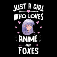 Just A Girl Who Loves Anime And Foxes Gift Women Pocket T-shirt | Artistshot