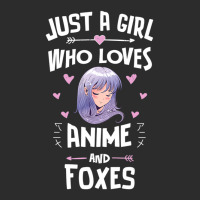 Just A Girl Who Loves Anime And Foxes Gift Women Exclusive T-shirt | Artistshot