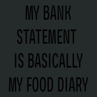 My Bank Statement Is Basically My Food Diary Fitted Women's Triblend Scoop T-shirt | Artistshot