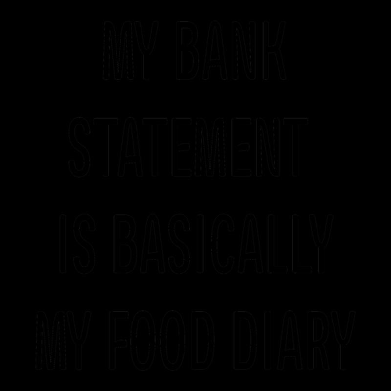 My Bank Statement Is Basically My Food Diary Fitted Cropped Sweater by cm-arts | Artistshot