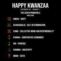 Seven Principles Of Kwanzaa Celebration   Happy Kwanzaa T Shirt Men's 3/4 Sleeve Pajama Set | Artistshot