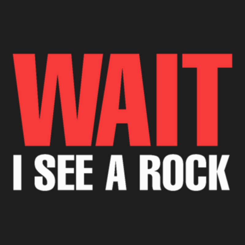 Rock Mineral Collector Wait I See A Rock Geologist Classic T-shirt by MickeyRobison | Artistshot