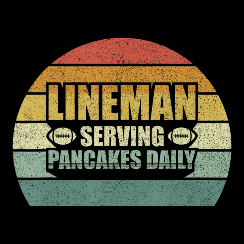 Retro Football Lineman Serving Pancakes Daily Vintage Pocket T-shirt | Artistshot