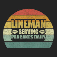 Retro Football Lineman Serving Pancakes Daily Vintage 3/4 Sleeve Shirt | Artistshot