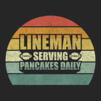 Retro Football Lineman Serving Pancakes Daily Vintage Men's T-shirt Pajama Set | Artistshot