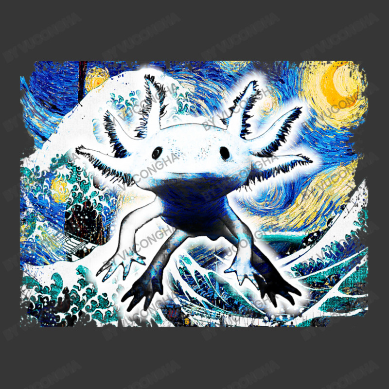 Axolotl And Starry Night Great Wave Van Gogh Art Painting Toddler Hoodie by vucongha | Artistshot