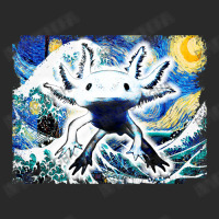 Axolotl And Starry Night Great Wave Van Gogh Art Painting Toddler T-shirt | Artistshot