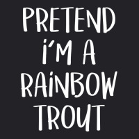 Pretend I M A Rainbow Trout Costume Funny Halloween Party Youth Tee | Artistshot