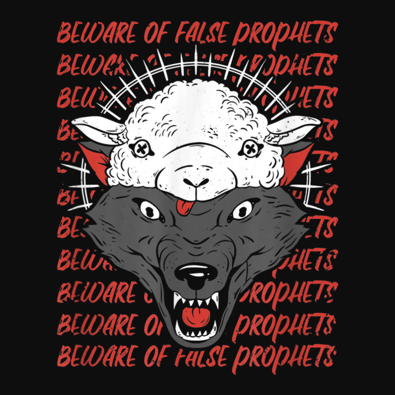 Wolf In Sheep's Clothing Beware False Prophets T Shirt Crop Top by cm-arts | Artistshot