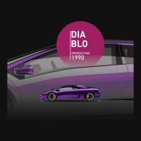 Supercar Diablo Production 1990 Landscape Canvas Print | Artistshot