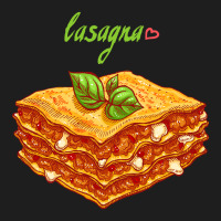 Lasagna Hand Drawn Classic T-shirt | Artistshot