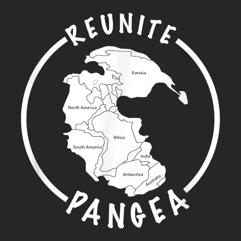 Reunite Pangea Funny Geology T-shirt For Geologist Ladies Fitted T-Shirt by cm-arts | Artistshot