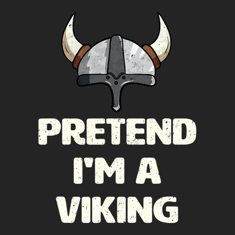 Pretend I M A Viking Costume Funny Halloween Party 3/4 Sleeve Shirt | Artistshot