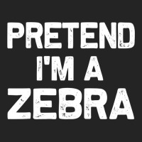 Pretend I M A Zebra Funny Halloween Party Costume Gifts 3/4 Sleeve Shirt | Artistshot