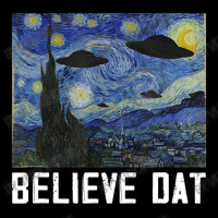 Believe Dat Ufo Aliens Dat Alien Abduction Starry Night Youth Jogger | Artistshot