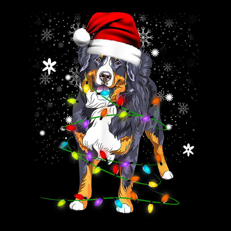 Bernese Mountain Dog Lights Christmas Matching Family T-shirt Adjustable Cap by cm-arts | Artistshot